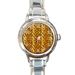 Just Tiger Round Italian Charm Watch