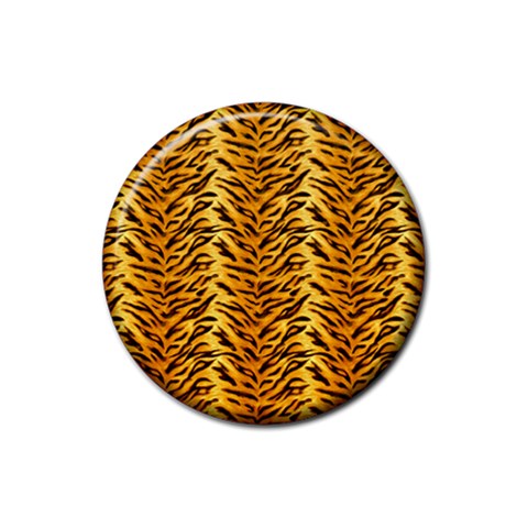 Just Tiger Rubber Round Coaster (4 pack) from ArtsNow.com Front