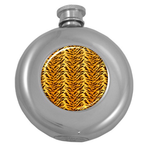 Just Tiger Hip Flask (5 oz) from ArtsNow.com Front