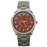 Just Leopard Sport Metal Watch