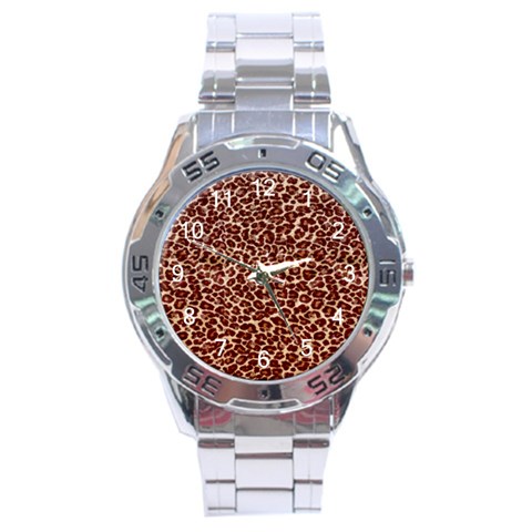 Just Leopard Stainless Steel Analogue Men’s Watch from ArtsNow.com Front
