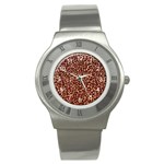 Just Leopard Stainless Steel Watch