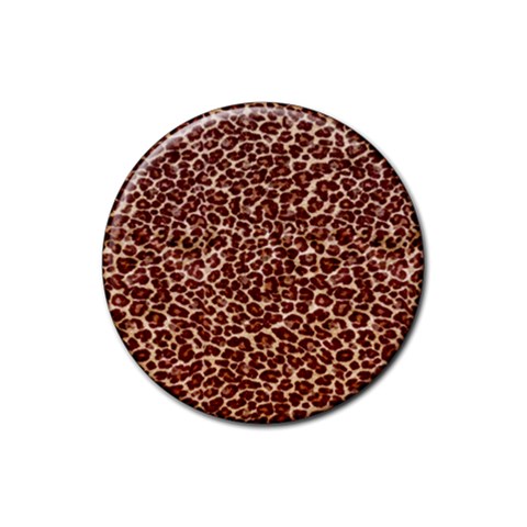 Just Leopard Rubber Round Coaster (4 pack) from ArtsNow.com Front