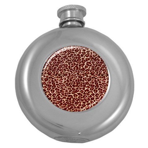 Just Leopard Hip Flask (5 oz) from ArtsNow.com Front