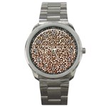 Just Snow Leopard Sport Metal Watch