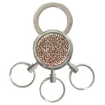 Just Snow Leopard 3-Ring Key Chain