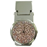 Just Snow Leopard Money Clip Watch