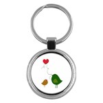 Love Birds Key Chain (Round)