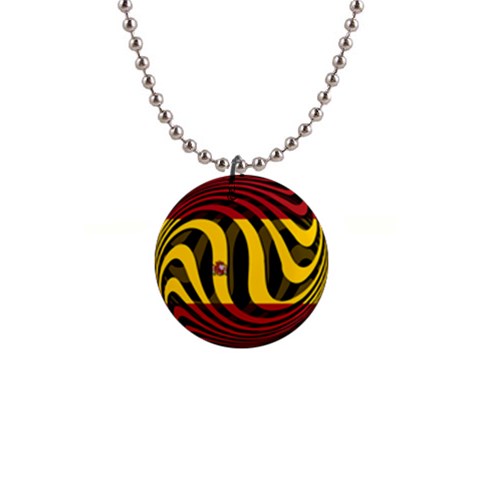 Spain Dark 1  Button Necklace from ArtsNow.com Front