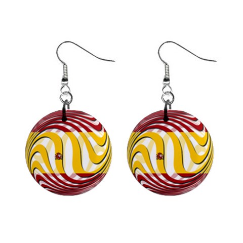 Spain Light 1  Button Earrings from ArtsNow.com Front