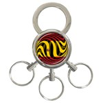 Spain Dark 3-Ring Key Chain