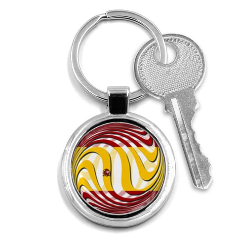 Spain Light Key Chain (Round) from ArtsNow.com Front
