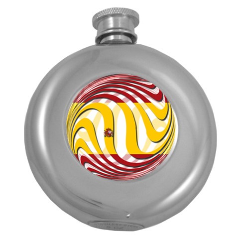 Spain Light Hip Flask (5 oz) from ArtsNow.com Front