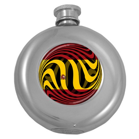 Spain Dark Hip Flask (5 oz) from ArtsNow.com Front