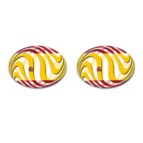 Spain Light Cufflinks (Oval) from ArtsNow.com Front(Pair)