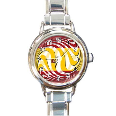 Spain Light Round Italian Charm Watch from ArtsNow.com Front