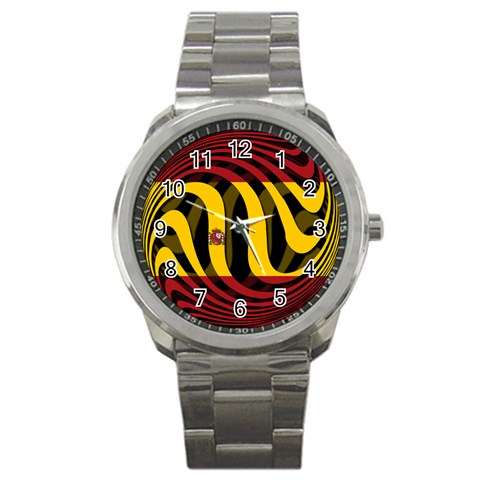 Spain Dark Sport Metal Watch from ArtsNow.com Front