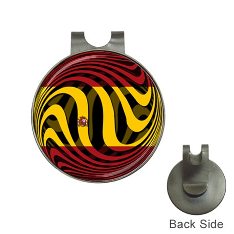 Spain Dark Golf Ball Marker Hat Clip from ArtsNow.com Front