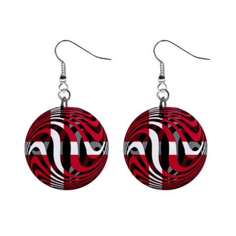 Denmark 1  Button Earrings from ArtsNow.com Front