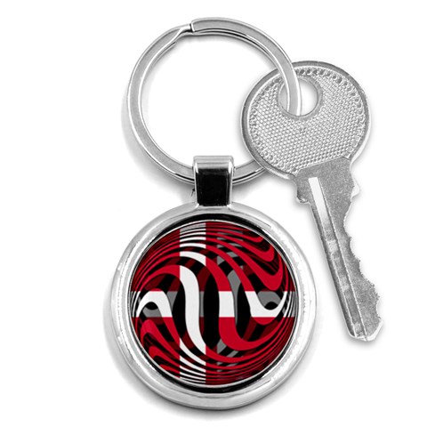 Denmark Key Chain (Round) from ArtsNow.com Front
