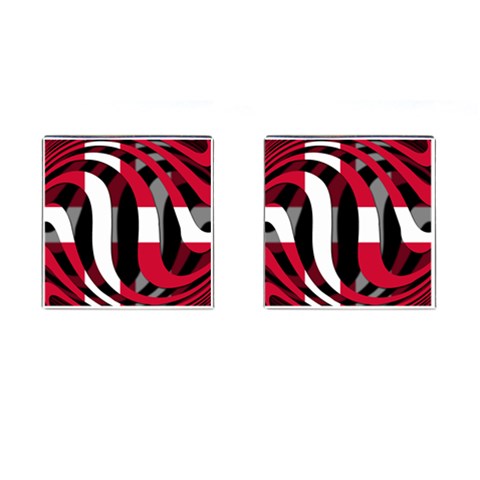 Denmark Cufflinks (Square) from ArtsNow.com Front(Pair)