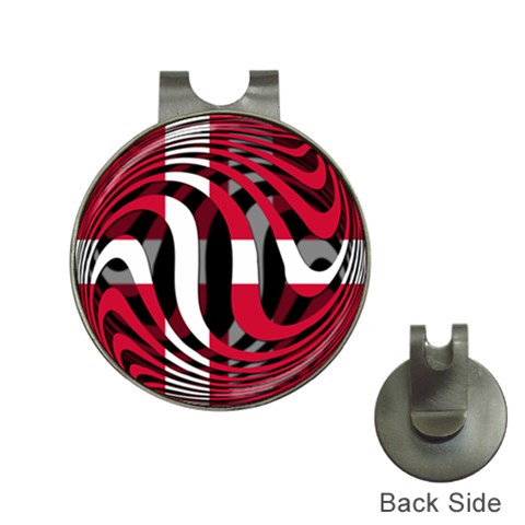 Denmark Golf Ball Marker Hat Clip from ArtsNow.com Front