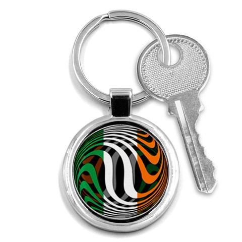 Ireland Key Chain (Round) from ArtsNow.com Front