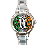 Ireland Round Italian Charm Watch