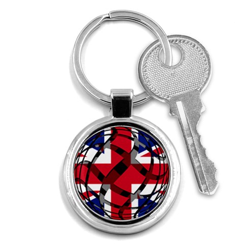 United Kingdom Key Chain (Round) from ArtsNow.com Front