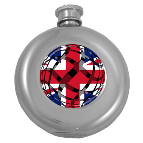 United Kingdom Hip Flask (5 oz) from ArtsNow.com Front
