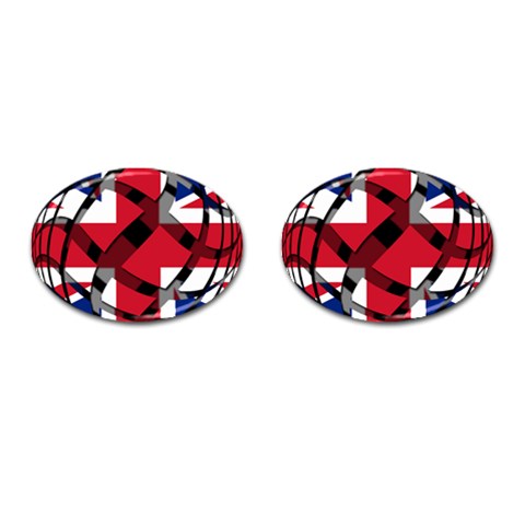 United Kingdom Cufflinks (Oval) from ArtsNow.com Front(Pair)