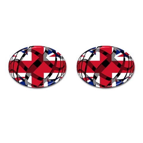 United Kingdom Cufflinks (Oval) from ArtsNow.com Front(Pair)
