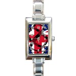 United Kingdom Rectangular Italian Charm Watch