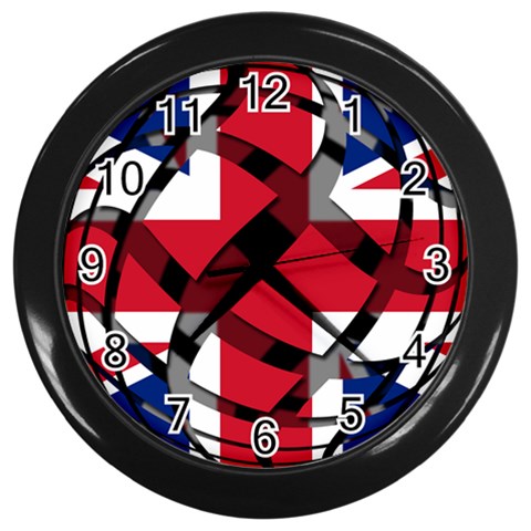 United Kingdom Wall Clock (Black) from ArtsNow.com Front