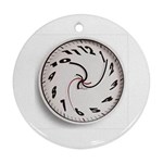 Warped Clock Ornament (Round)