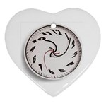 Warped Clock Heart Ornament (Two Sides)