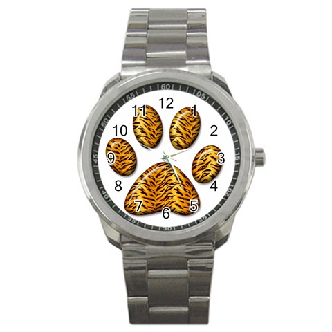 Tiger Paw Sport Metal Watch from ArtsNow.com Front