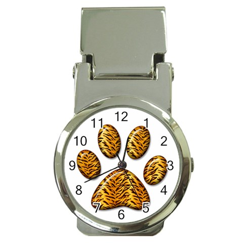 Tiger Paw Money Clip Watch from ArtsNow.com Front