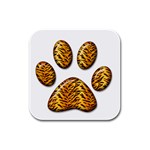 Tiger Paw Rubber Square Coaster (4 pack)