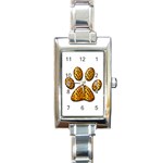 Tiger Paw Rectangular Italian Charm Watch