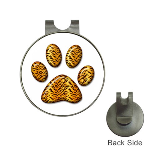 Tiger Paw Golf Ball Marker Hat Clip from ArtsNow.com Front