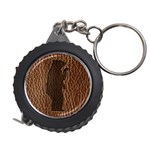 Leather-Look Black Bear Measuring Tape