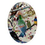 Pretty Birdies Medium Ornament (Oval)