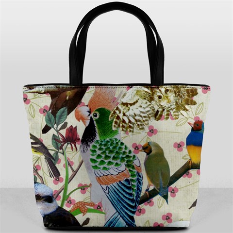 Pretty Birdies Medium Bucket Bag from ArtsNow.com Front