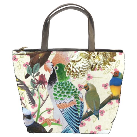 Pretty Birdies Medium Bucket Bag from ArtsNow.com Front