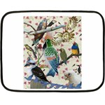 Pretty Birdies Medium Mini Fleece Blanket(Two Sides)