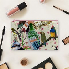 Pretty Birdies Medium Cosmetic Bag (Medium) from ArtsNow.com Front
