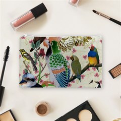 Pretty Birdies Medium Cosmetic Bag (Medium) from ArtsNow.com Front
