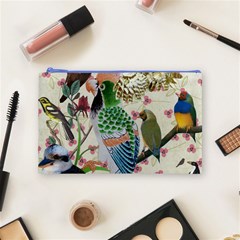 Pretty Birdies Medium Cosmetic Bag (Medium) from ArtsNow.com Front