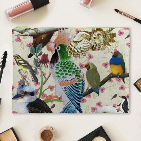Pretty Birdies Medium Cosmetic Bag (XL) from ArtsNow.com Front
